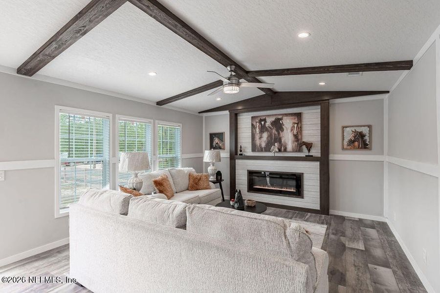Furnished interior view inside a new home in , Florahome (Image 5).