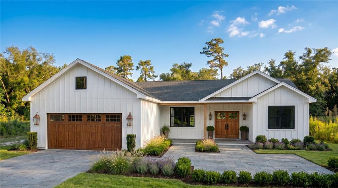 Front exterior of a new home in , Webster, FL, highlighting curb appeal (Image 1). Front exterior of a new home in , Webster, FL, highlighting curb appeal (Image 1).
