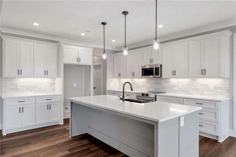 Furnished interior view inside a new home in , Pendergrass (Image 6).