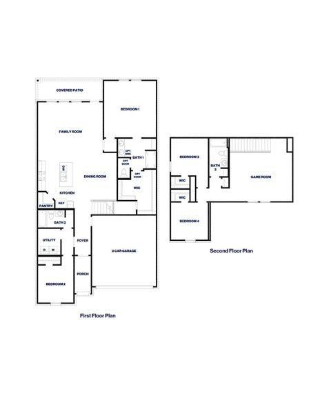 2D floor plan layout of this home in Cypress Green, Hockley, TX (Image 4). 2D floor plan layout of this home in Cypress Green, Hockley, TX (Image 4).