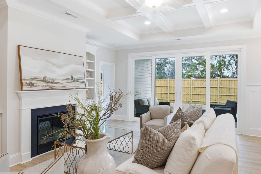 Representative furnished interior of a home built from the Kauai by Bill Clark Homes in The Sanctuary at Sunset Beach, Sunset Beach (Image 7).