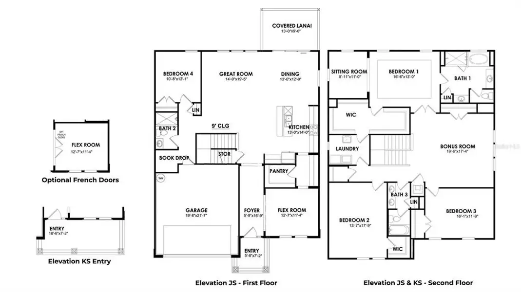 2D floor plan layout of this home in Briarwood, Alachua, FL (Image 3).