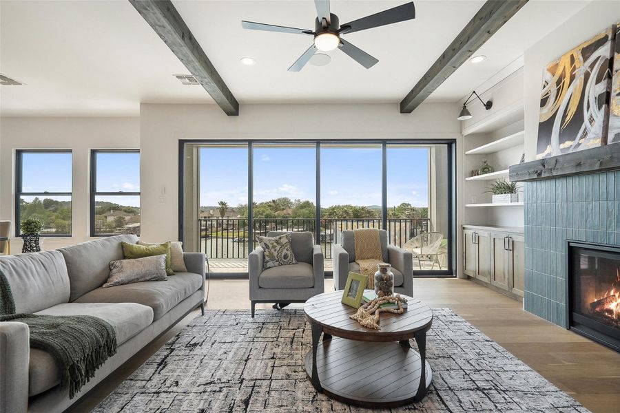 Furnished interior view inside a new home in , Granite Shoals (Image 11).
