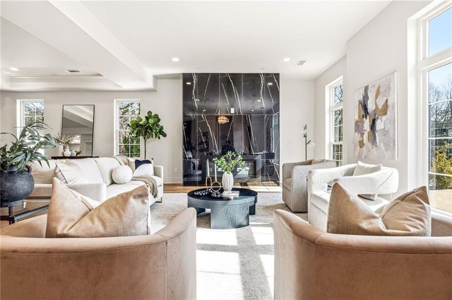 Furnished interior view inside a new home in , Atlanta (Image 11).