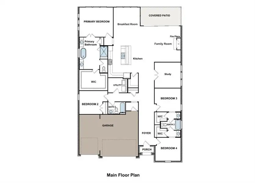 2D floor plan layout of this home in Polo Ridge, Mesquite, TX (Image 2). 2D floor plan layout of this home in Polo Ridge, Mesquite, TX (Image 2).