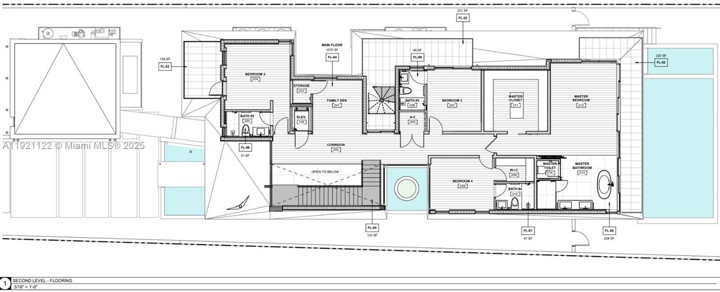 2D floor plan layout of this home in , Miami Beach, FL (Image 2).
