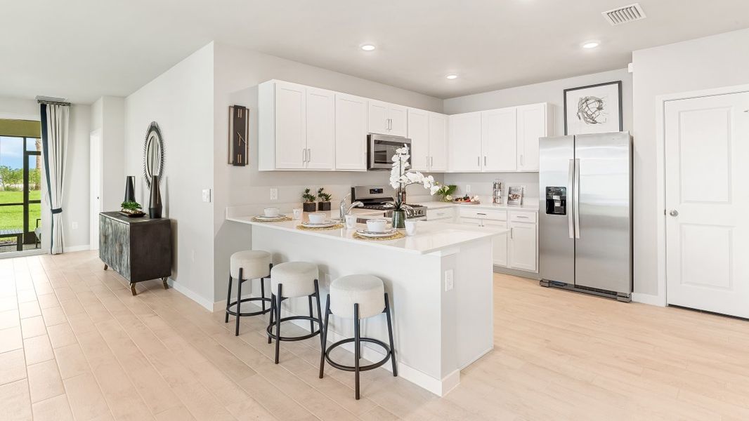 Furnished interior view inside a new home in Palmetto Landing at Babcock Ranch Express, Punta Gorda (Image 8).