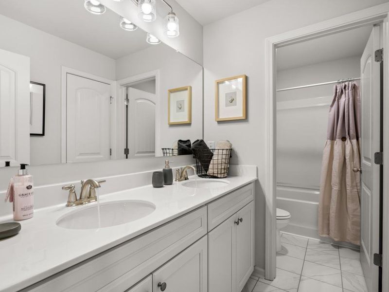 Furnished interior view inside a new home in Haven Abbey, Cumming (Image 42).