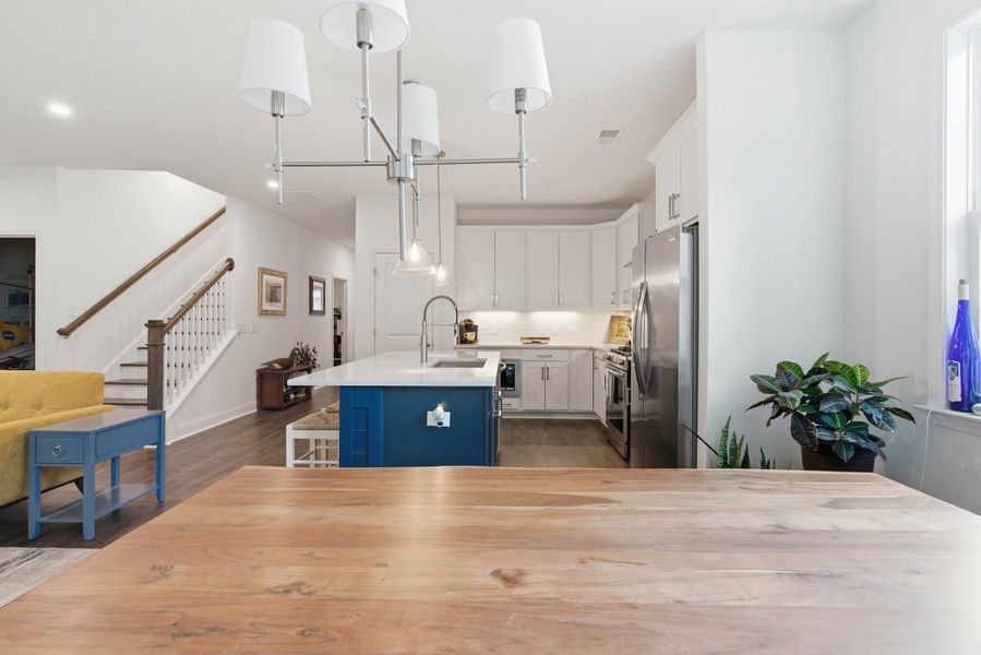 Furnished interior view inside a new home in , Santee (Image 49).