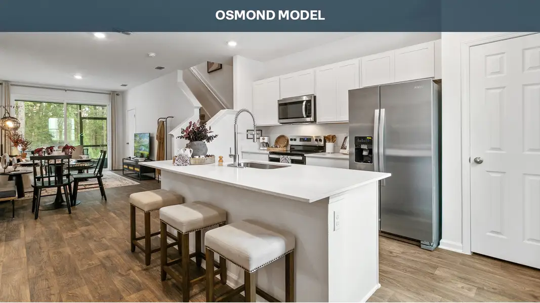 Furnished interior view inside a new home in Cordera Townhomes Express, St. Augustine (Image 4).