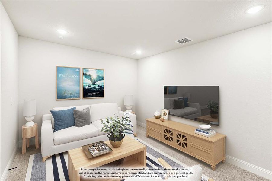 Furnished interior view inside a new home in Glenbrook, Red Oak (Image 12).