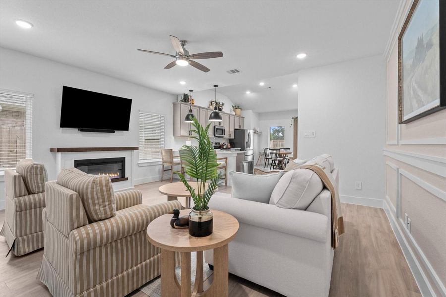 Furnished interior view inside a new home in Sorella, Tomball (Image 10).