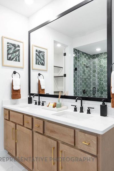 Bathroom with double vanity Bathroom with double vanity