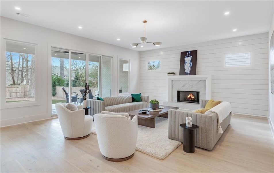 Furnished interior view inside a new home in , Atlanta (Image 38).