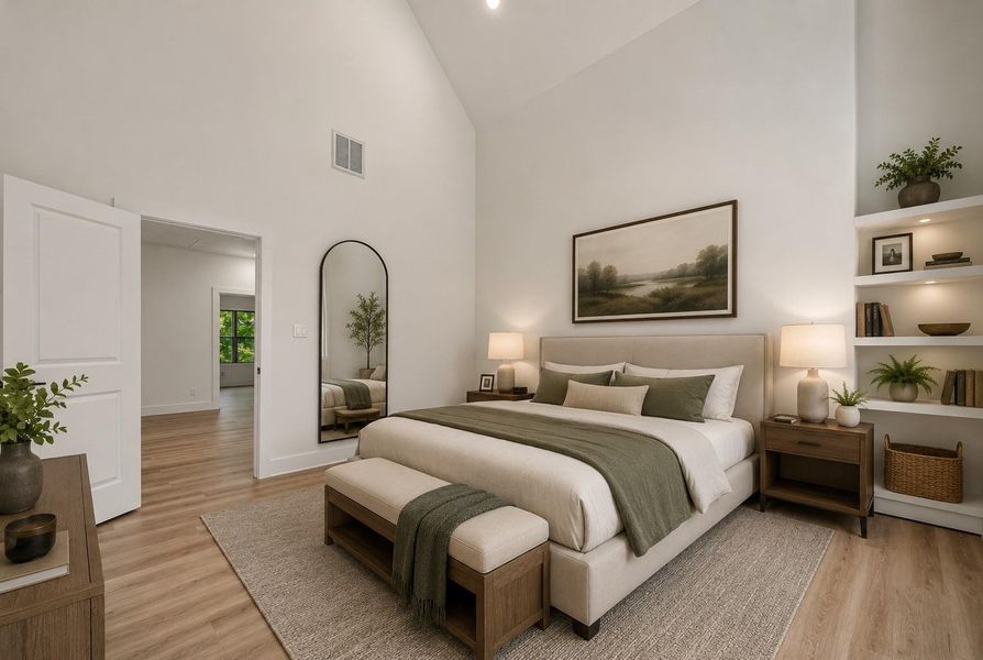 Furnished interior view inside a new home in , Houston (Image 13).
