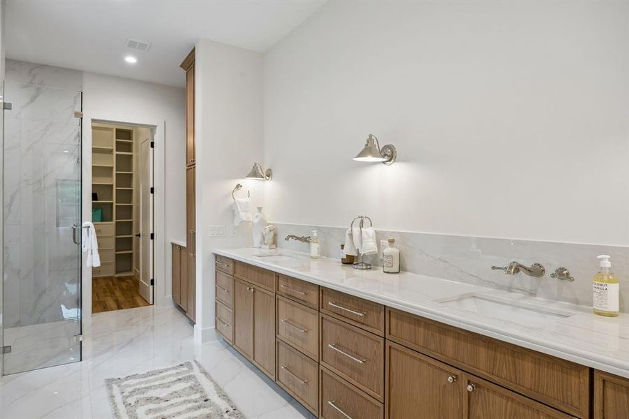 Furnished interior view inside a new home in , Dallas (Image 36).