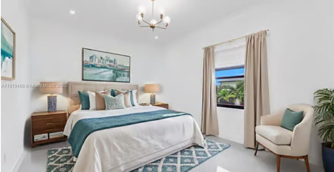 Furnished interior view inside a new home in , Miami (Image 10).