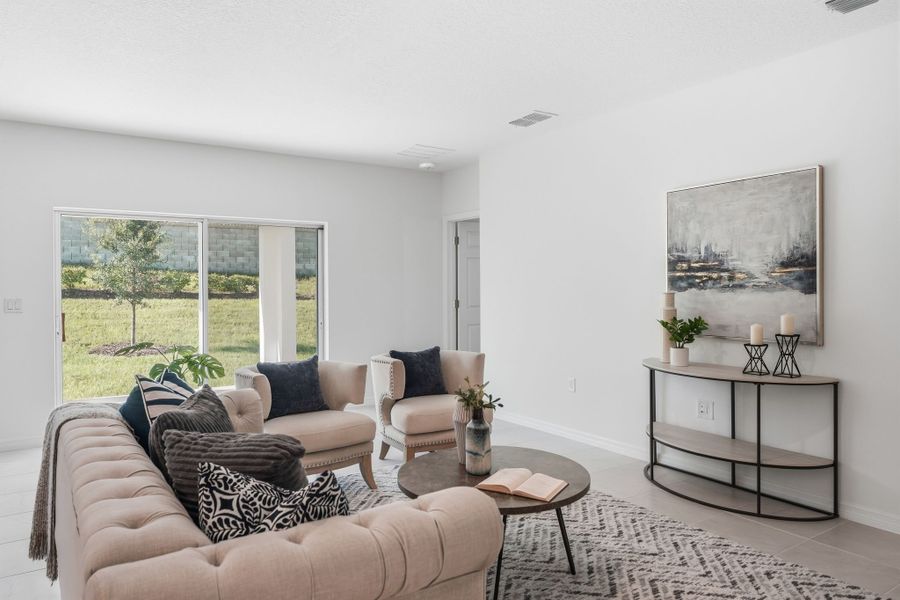 Furnished interior view inside a new home in Eagletail Landings, Howey-in-the-Hills (Image 8).