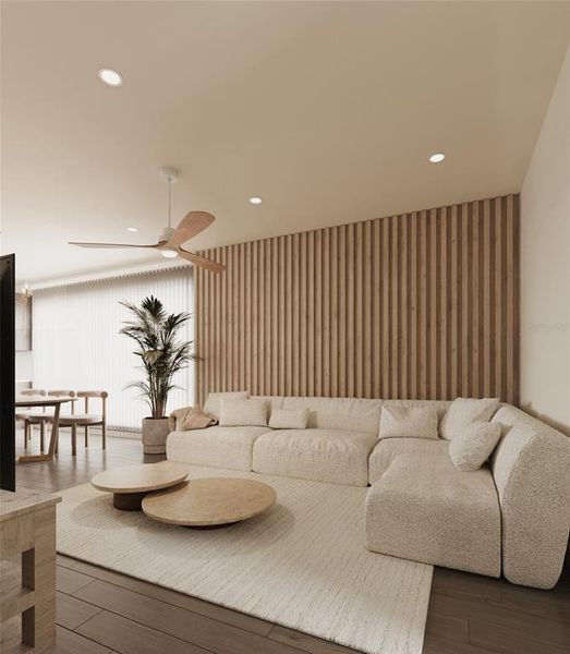 Furnished interior view inside a new home in , St. Petersburg (Image 8).