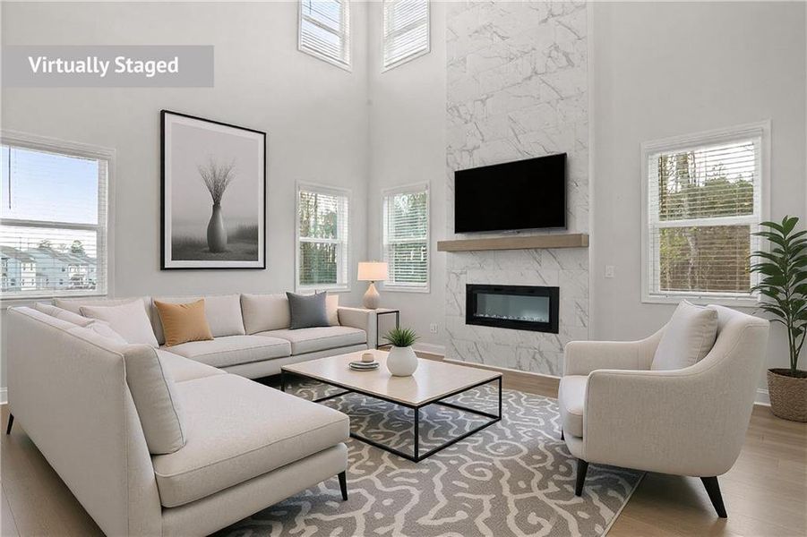 Furnished interior view inside a new home in Hillside Manor, Powder Springs (Image 11).