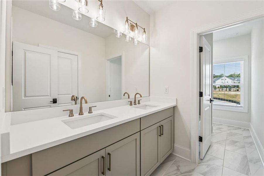 Furnished interior view inside a new home in Waterhaven, Cumming (Image 11).