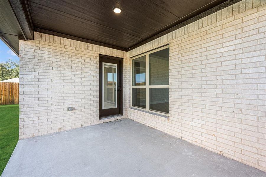 Exterior details and patio area of a home in Anderson Crossing, Trenton (Image 4). Exterior details and patio area of a home in Anderson Crossing, Trenton (Image 4).