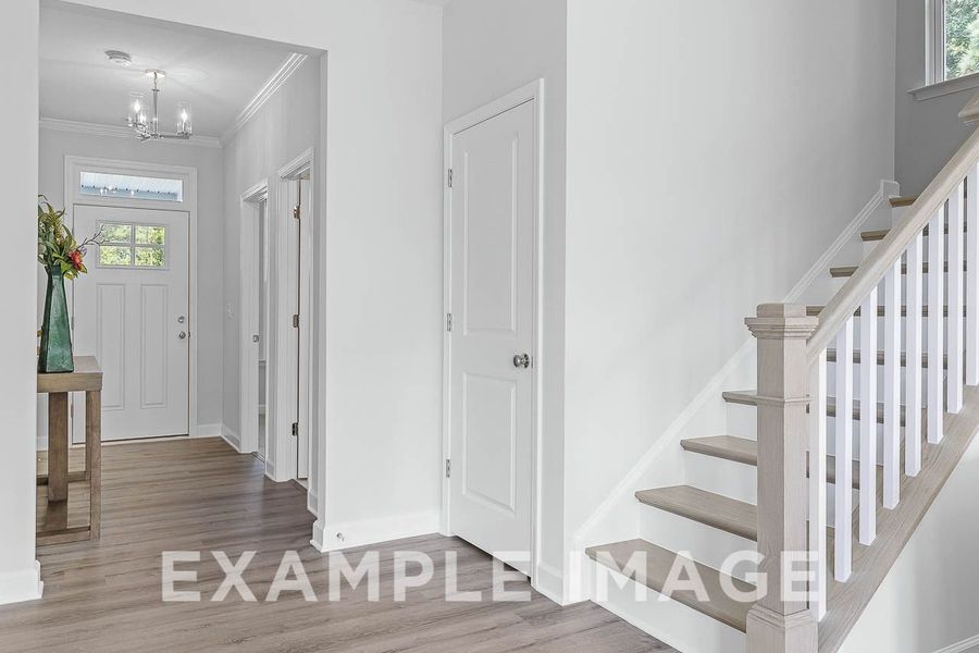 Representative unfurnished interior of a home built from the The Chestnut by Davidson Homes LLC in Retreat at North Main, Lillington (Image 22).