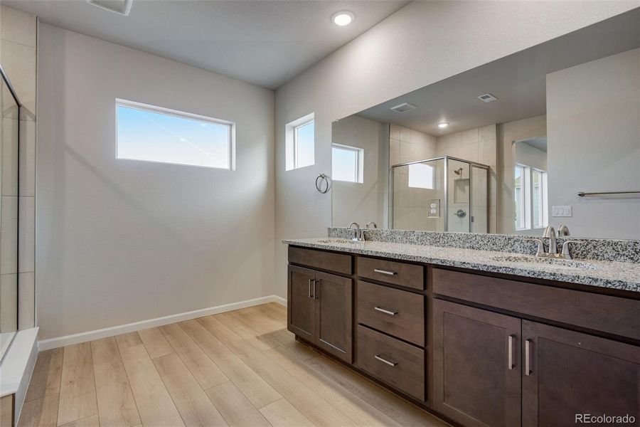 Furnished interior view inside a new home in Medley at Reunion Ridge, Commerce City (Image 13).