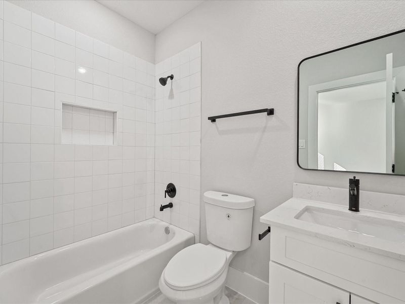 Furnished interior view inside a new home in Skyline Homes at Cavalcade, Houston (Image 24).