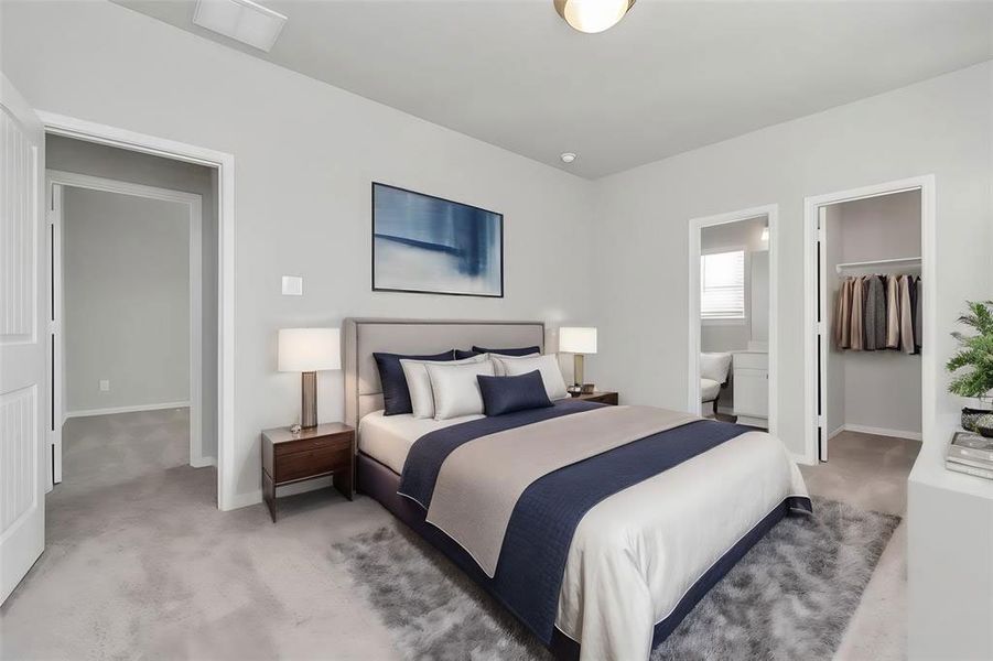Furnished interior view inside a new home in Aldine Pines, Houston (Image 4).