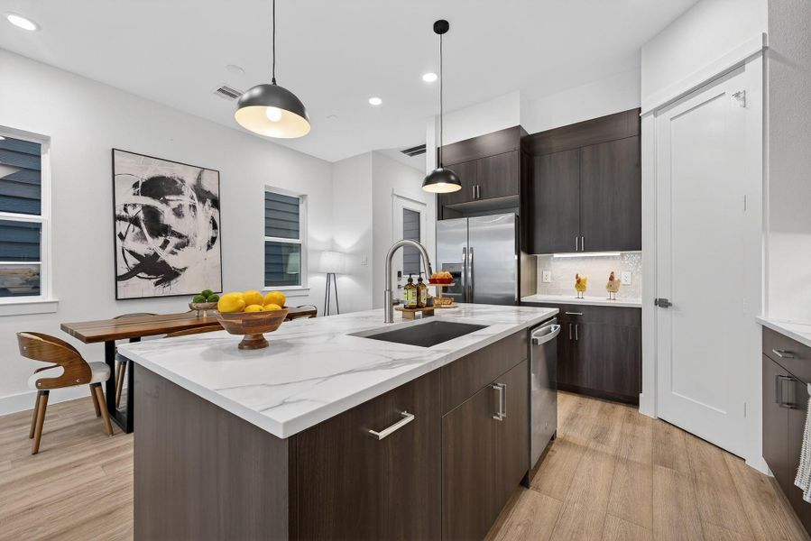 Furnished interior view inside a new home in , Houston (Image 10).