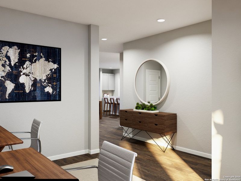 Furnished interior view inside a new home in Cinco Lakes, San Antonio (Image 19).