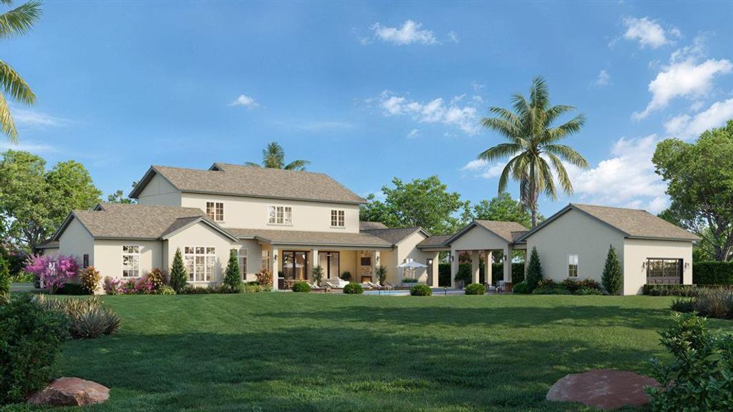 Front exterior of a new home in , Eustis, FL, highlighting curb appeal (Image 2). Front exterior of a new home in , Eustis, FL, highlighting curb appeal (Image 2).
