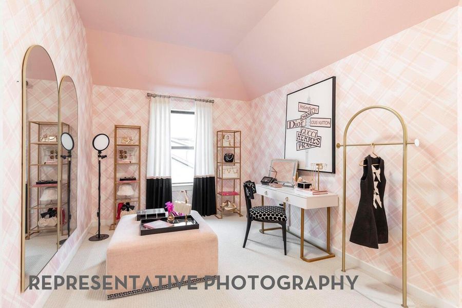 Furnished interior view inside a new home in Cross Creek West, Fulshear (Image 26).