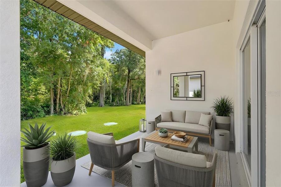 Exterior details and patio area of a home in , Apopka (Image 28).
