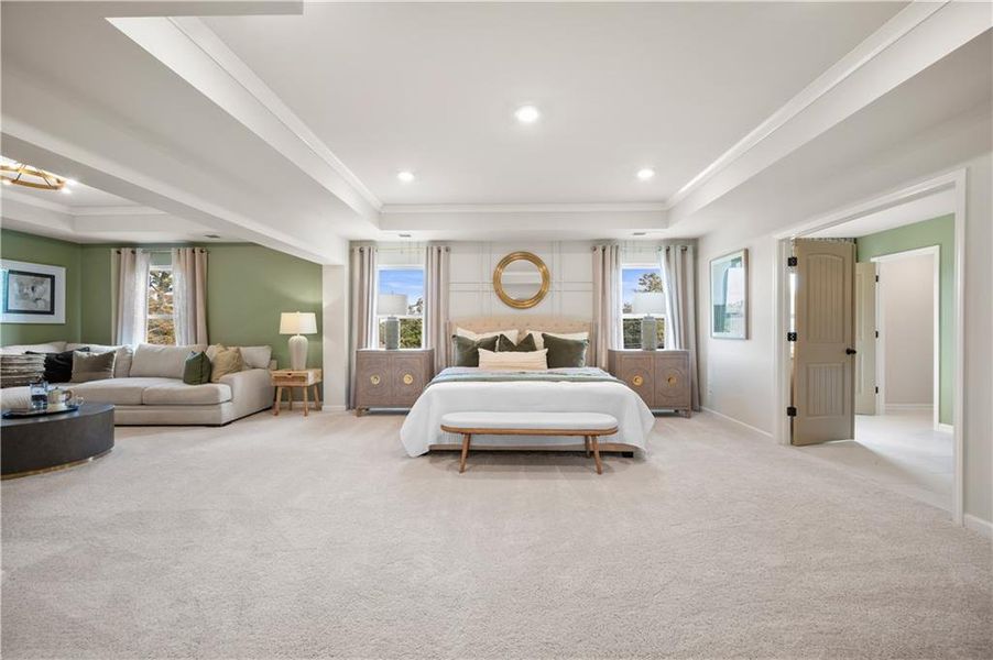 Furnished interior view inside a new home in Adagio, Dacula (Image 48). Furnished interior view inside a new home in Adagio, Dacula (Image 48).