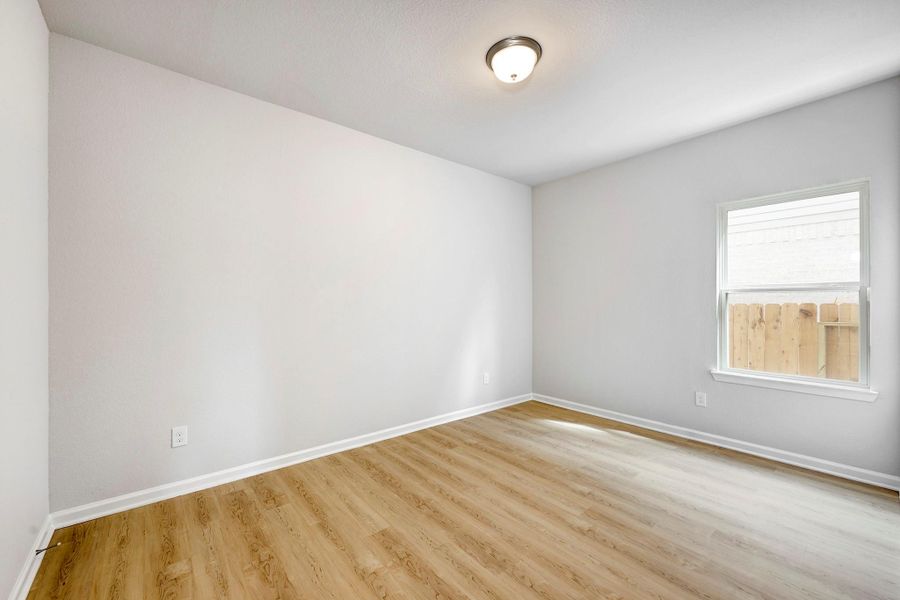 The Davenport II- Bedroom 2. Sample floor plan photo used for illustrative purposes only. Upgrades, selections options, and colors will vary. The Davenport II- Bedroom 2. Sample floor plan photo used for illustrative purposes only. Upgrades, selections options, and colors will vary.