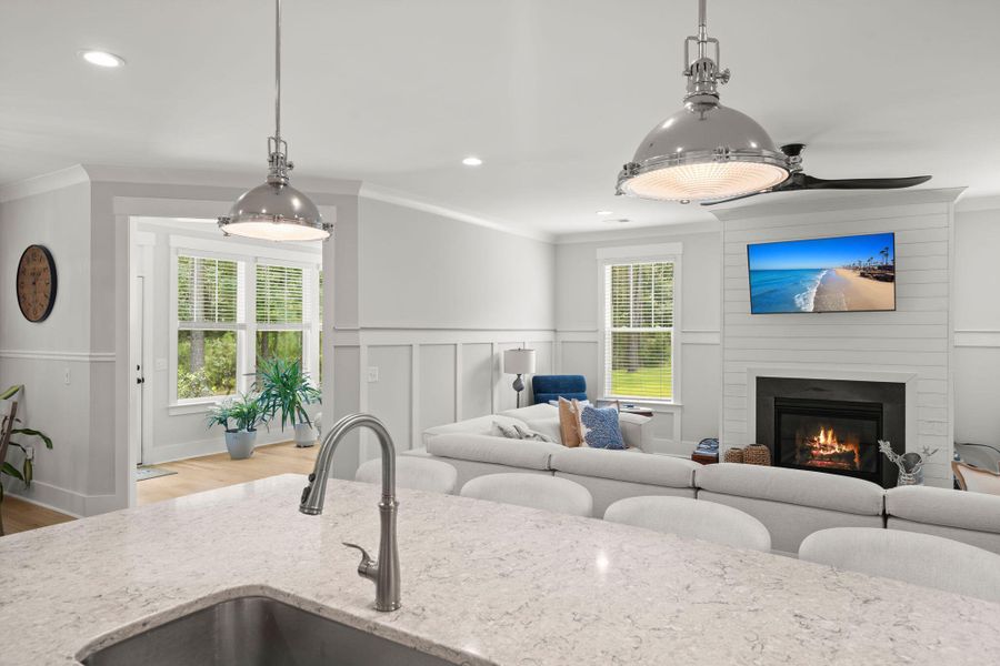 Furnished interior view inside a new home in , Huger (Image 37).