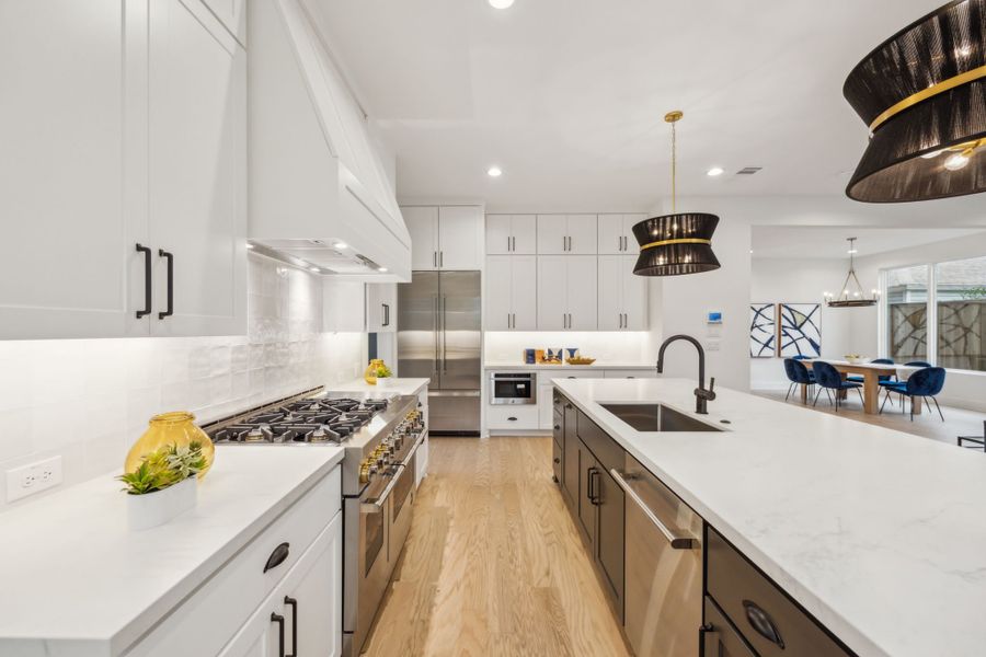 Furnished interior view inside a new home in , Dallas (Image 22).