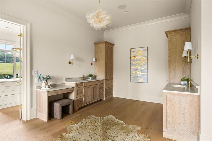 Furnished interior view inside a new home in , Canton (Image 70).