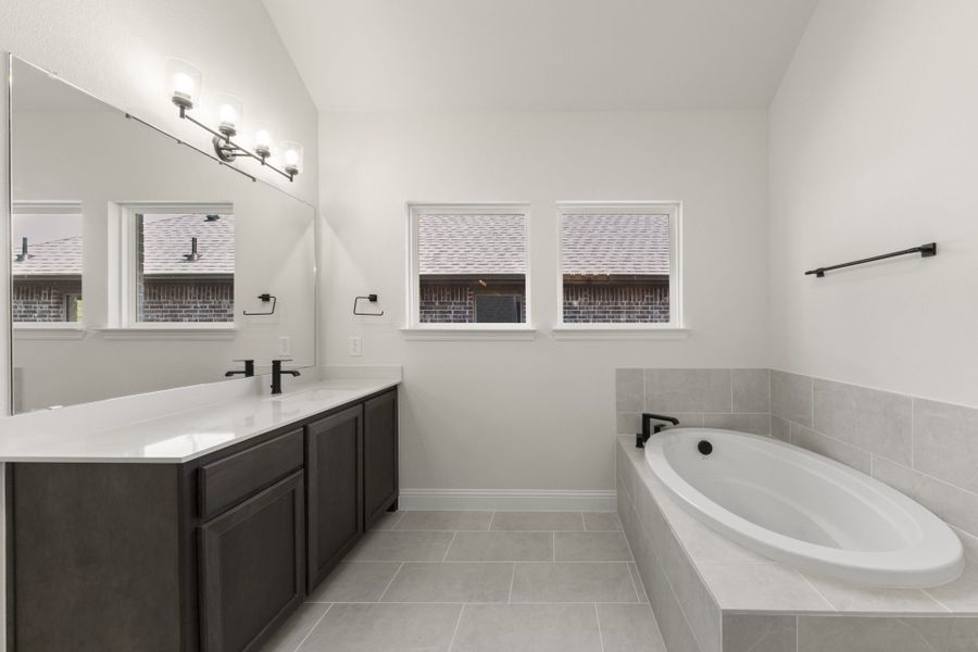 Representative furnished interior of a home built from the Preston by Pacesetter Homes in Park Hills, Rockwall (Image 11).