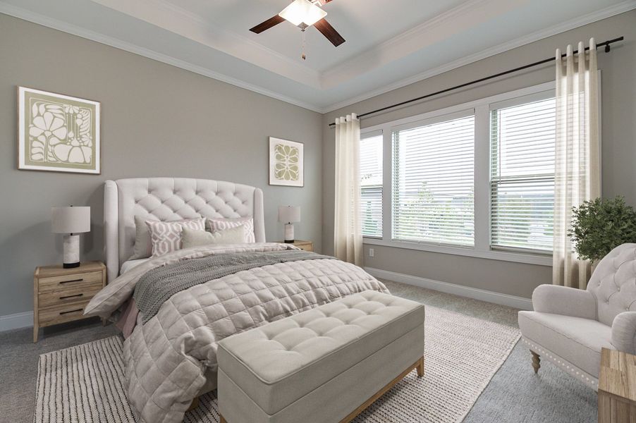 Representative furnished interior of a home built from the Plan by Beazer Homes in Gatherings® at GreenHouse: Greenhouse - 40' Active Adult, Marietta (Image 9). Representative furnished interior of a home built from the Plan by Beazer Homes in Gatherings® at GreenHouse: Greenhouse - 40' Active Adult, Marietta (Image 9).