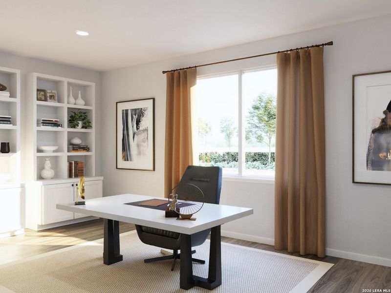 Furnished interior view inside a new home in Timber Creek, San Antonio (Image 23). Furnished interior view inside a new home in Timber Creek, San Antonio (Image 23).