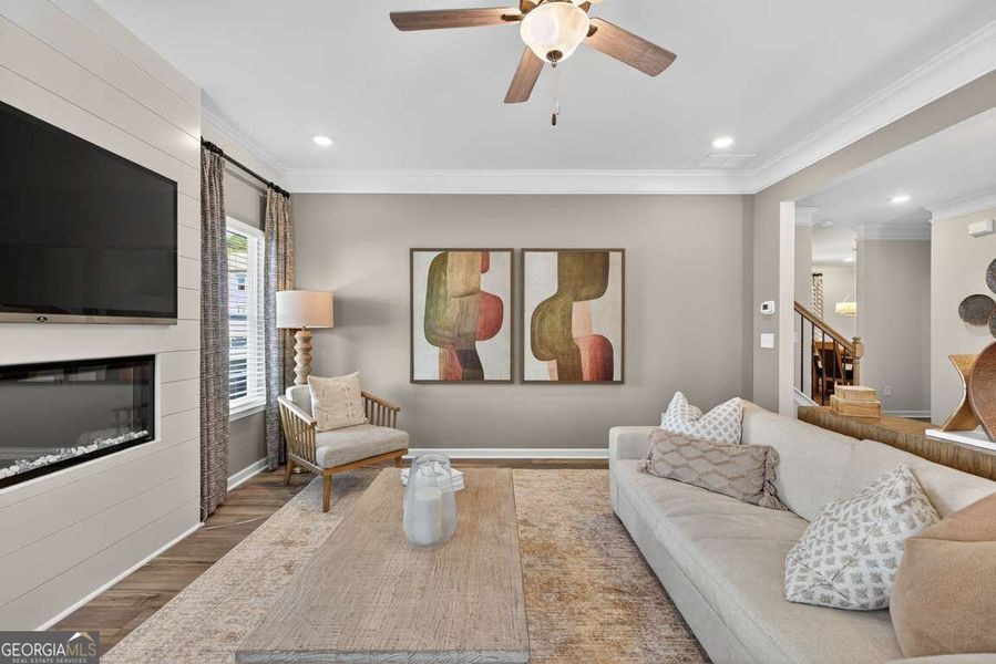 Furnished interior view inside a new home in Cobblestone Crossing Commons, Byron (Image 19). Furnished interior view inside a new home in Cobblestone Crossing Commons, Byron (Image 19).