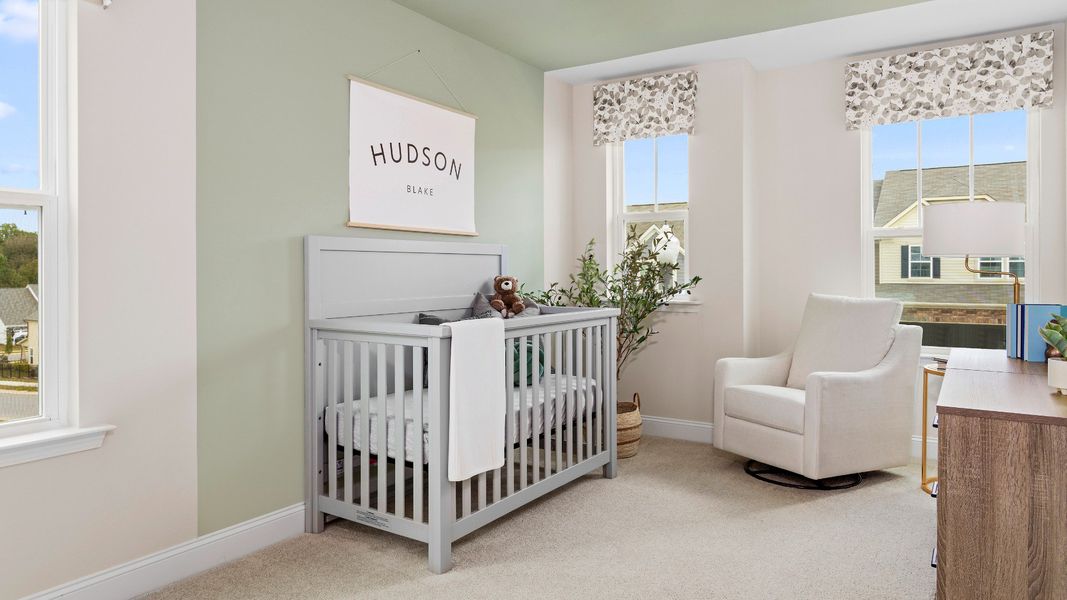 Furnished interior view inside a new home in Spring Village Townhomes, Angier (Image 11).