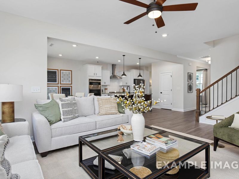 Representative furnished interior of a home built from the The Willow B by Davidson Homes LLC in Wendell Ridge, Wendell (Image 13).