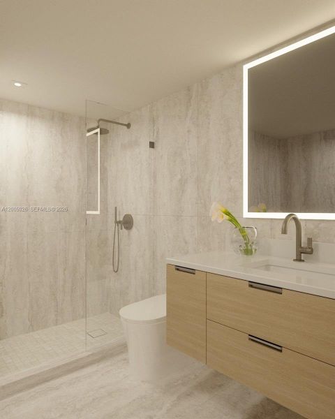 Furnished interior view inside a new home in , Miami Beach (Image 6).