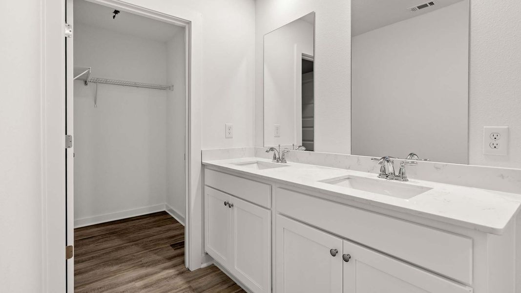 Furnished interior view inside a new home in Magnolia at the Bluffs Phase 3, Freeport (Image 8).