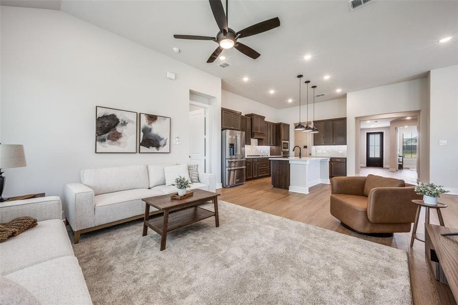 Furnished interior view inside a new home in , Little Elm (Image 15). Furnished interior view inside a new home in , Little Elm (Image 15).
