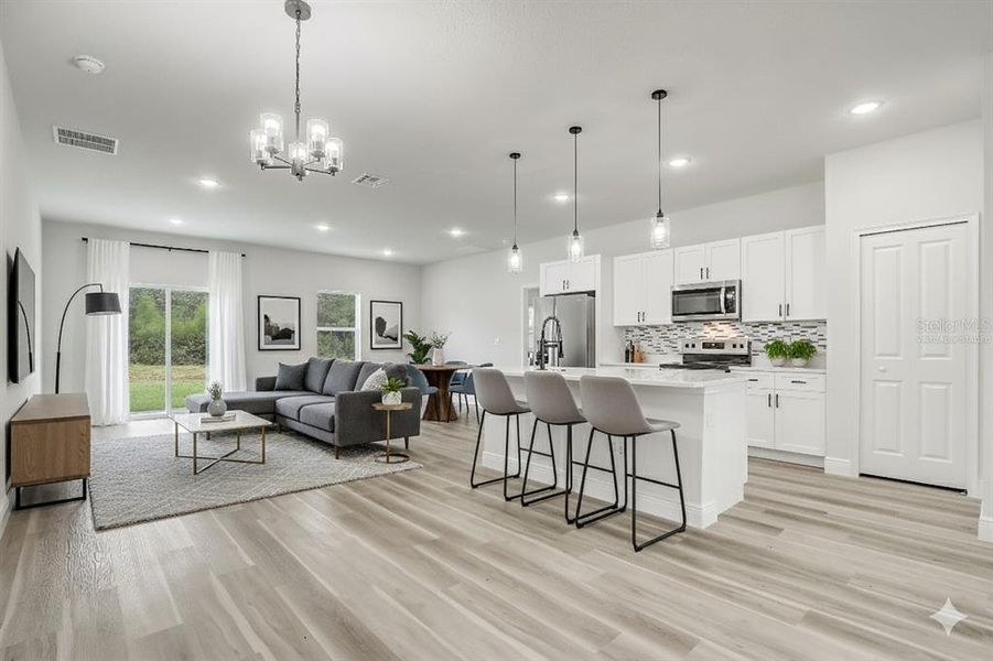 Furnished interior view inside a new home in , Ocala (Image 7).